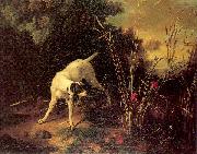 OUDRY, Jean-Baptiste A Dog on a Stand Spain oil painting artist
